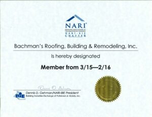 NARI Certificate