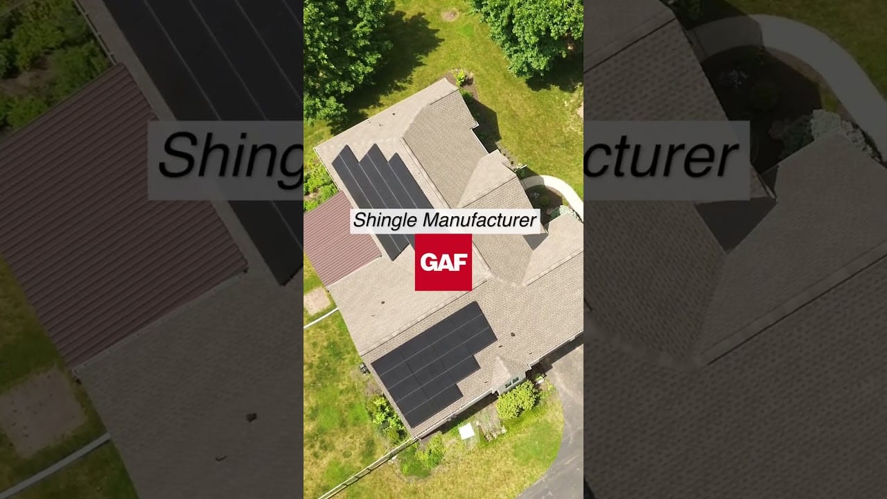 Roof Replacement & Solar Panel Reinstallation with GAF Timberline HDZ Shingles #shorts
