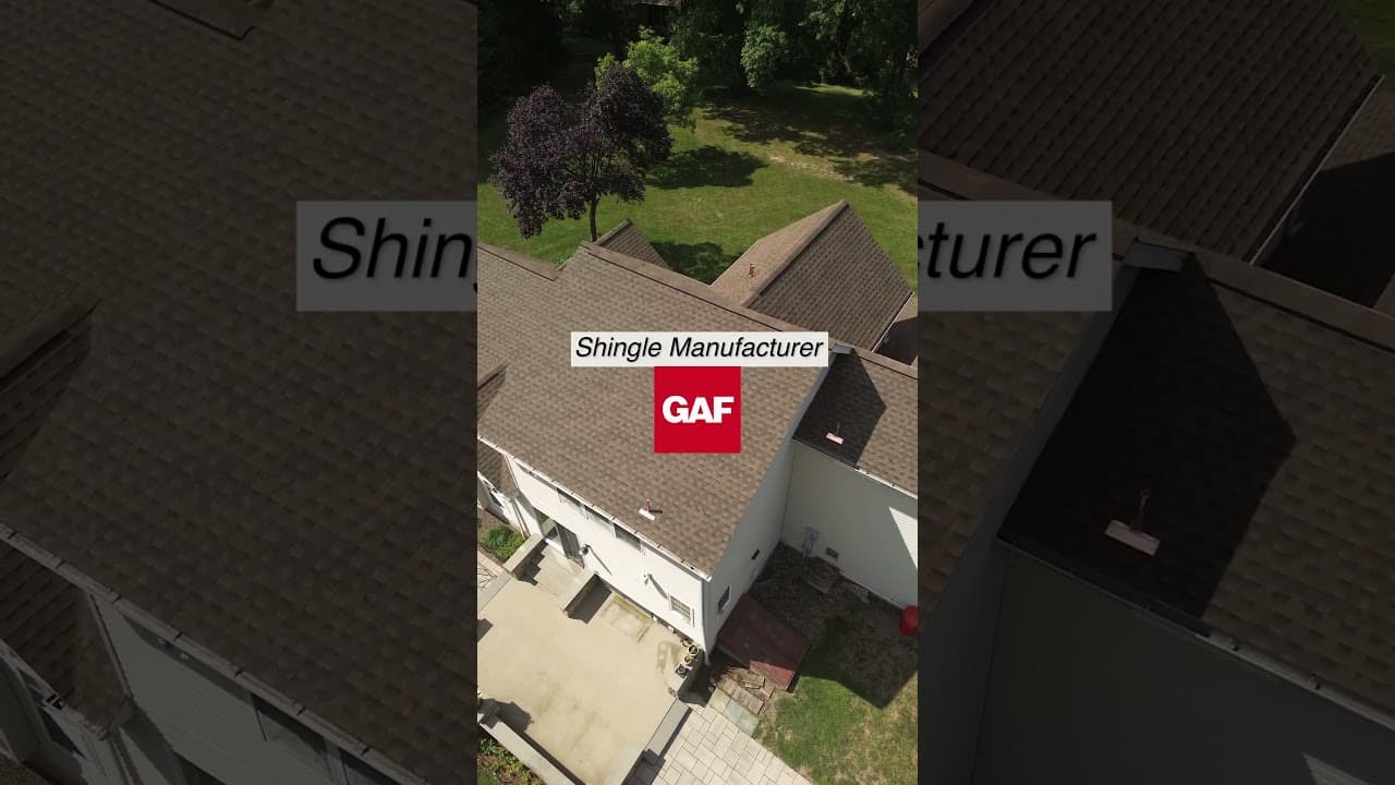 Happy Monday! 🌟 See Our Roof Transformation with GAF Timberline HDZ Shingles. #shorts #bach_tok