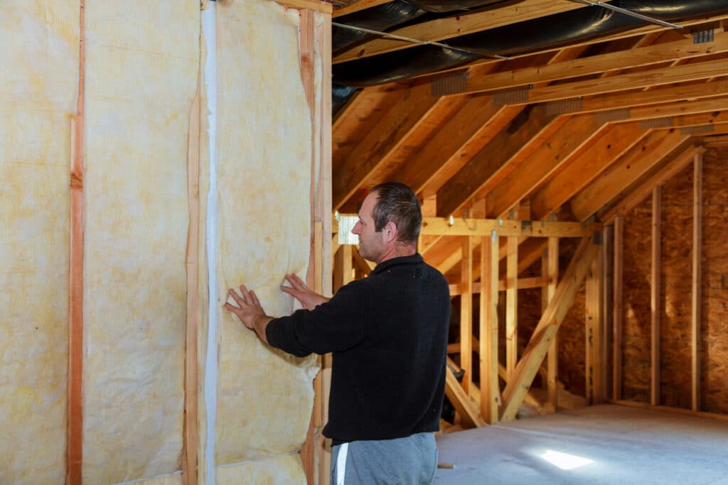 thermally insulating a house