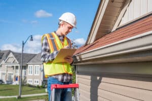 an inspection to the roof